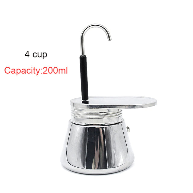 Moka Pot  Stainless Steel  Coffee Maker