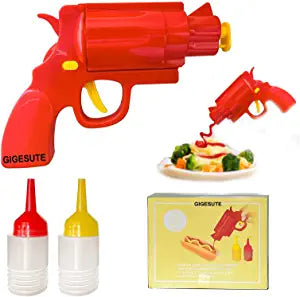 Kitchen Restaurant Condiment Dispenser Bottle, Ketchup Mustard Spice Gun