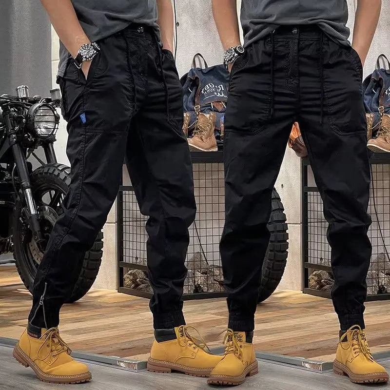 Camo Navy Trousers Man Harem Y2k Tactical Military Cargo