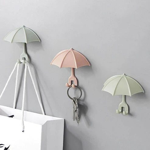 3pcs Set Cute Umbrella Toothbrush Hook