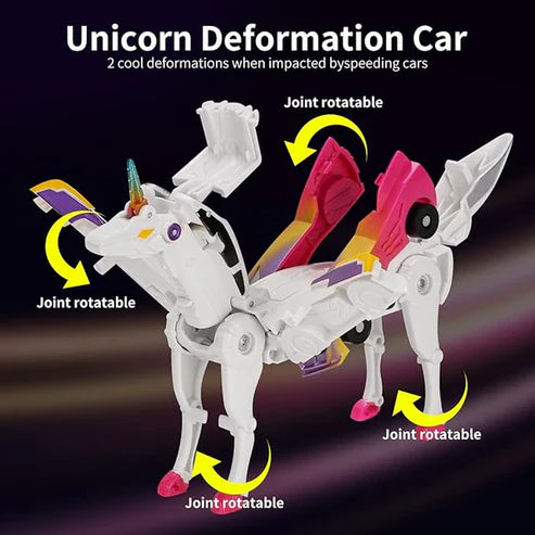 Unicorn Transforming Action Robot Car Toy