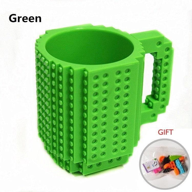 350ml Cup Creative Build-on Brick Mug Cups Drinking Water Holder Building Blocks Design Birthday Gifts