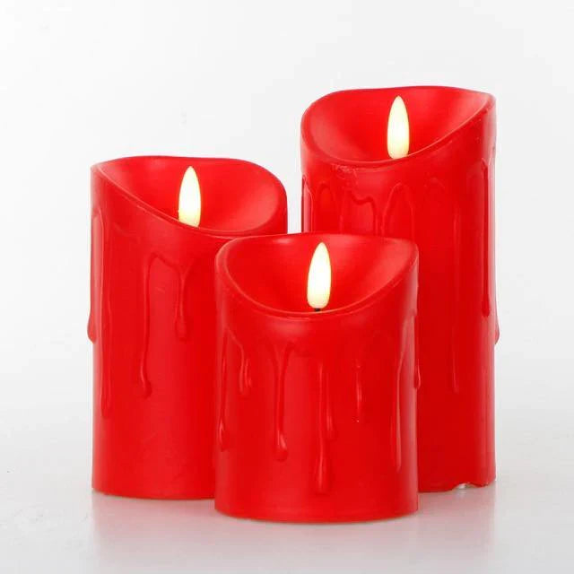 3pcs Remote Control LED Flameless Candle