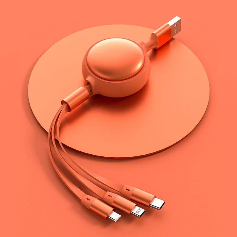 3in1 Retractable Fast Charging Cable