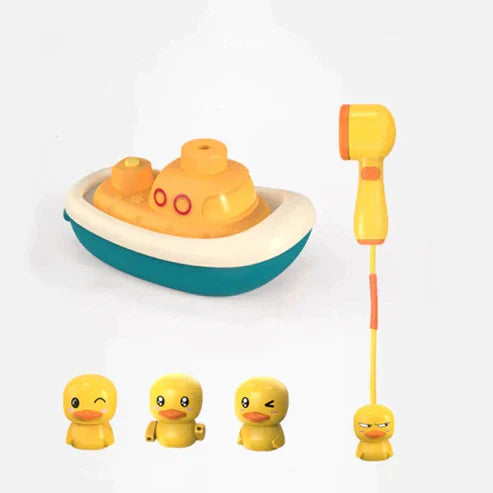 Electric Duck Boat Spray Bath Toy