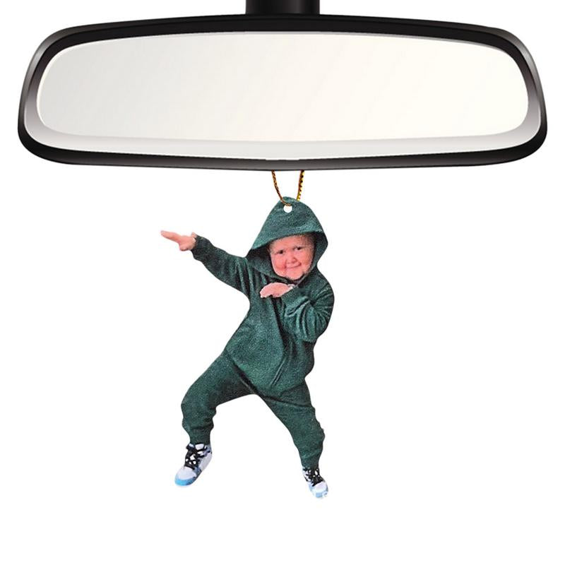 Funny Creative HASBULLA Character Car Rearview Mirror Pendant