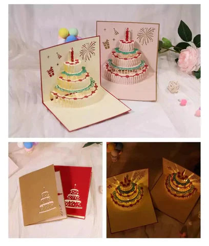 3D LED Music Birthday Cards