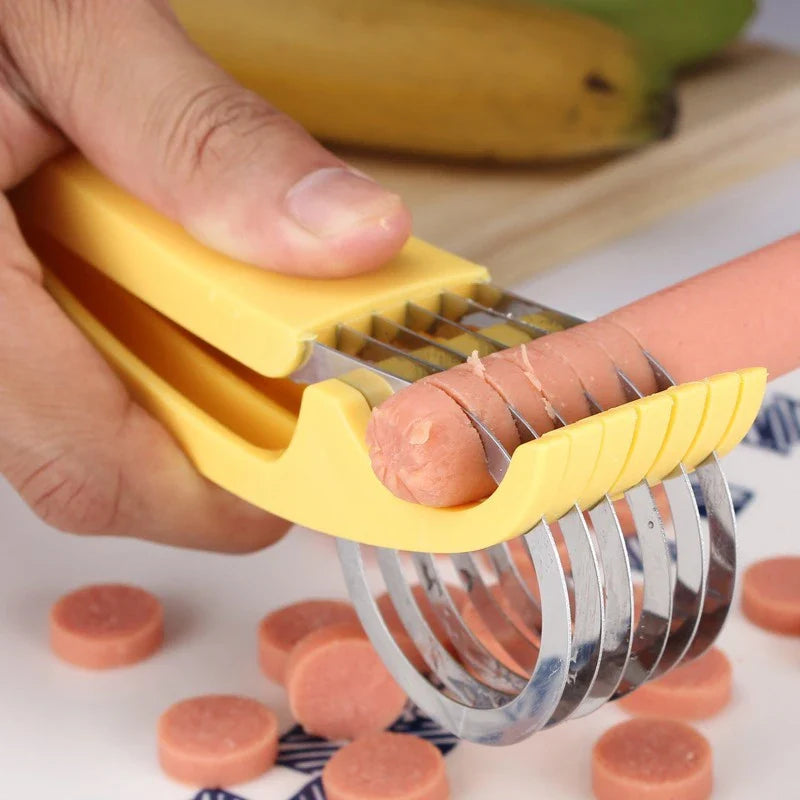 Banana Slicer Fruit Vegetable Sausage Slicer Stainless