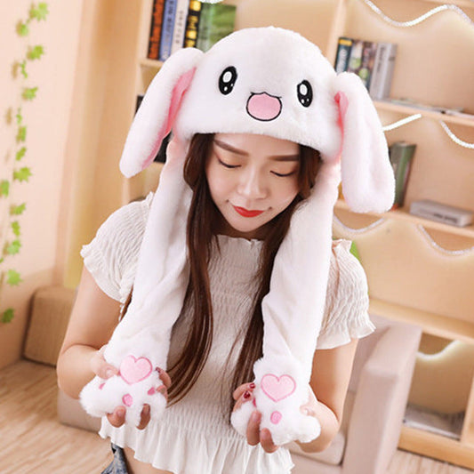 Cartoon Bunny Ear Move Hat