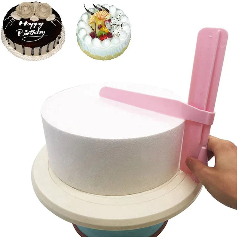 DIY Adjustable Screed Cake Scraper Fondant Spatulas Cream Edge Smoother Decorating Tools