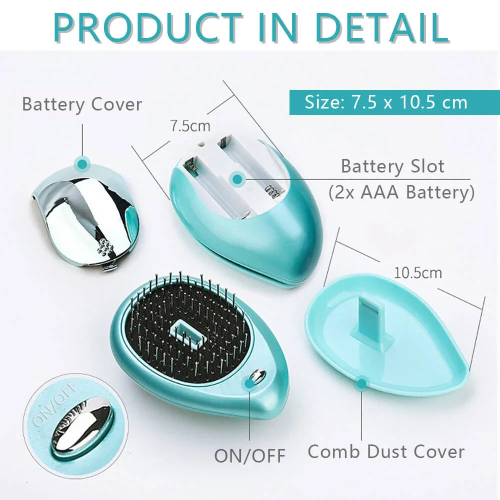 Portable Electric Ionic Hairbrush