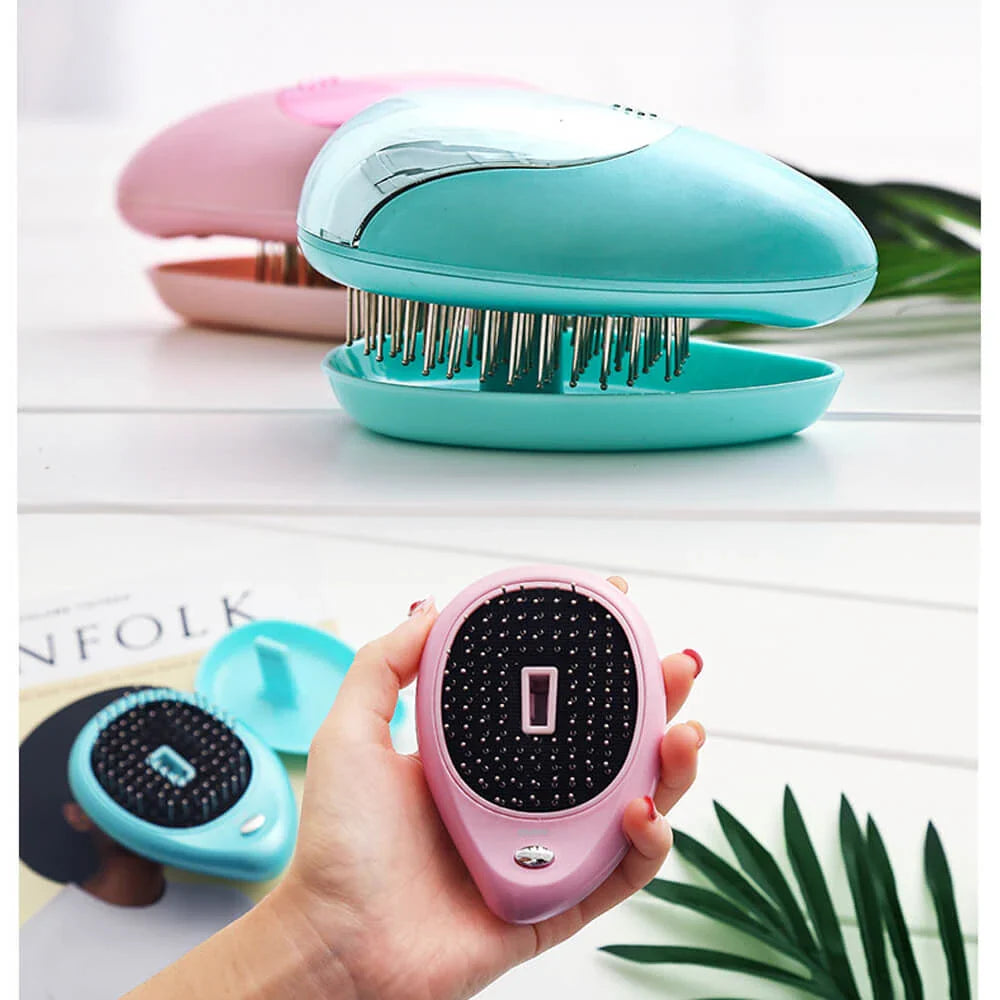 Portable Electric Ionic Hairbrush