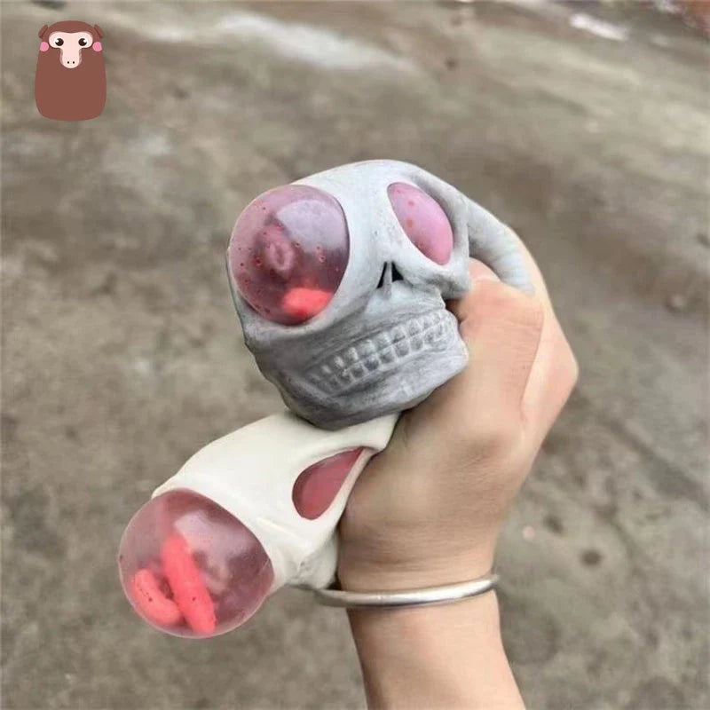 Gothic Squeeze Skull Toys Stress Relief Vent Kneading Decompression Toy