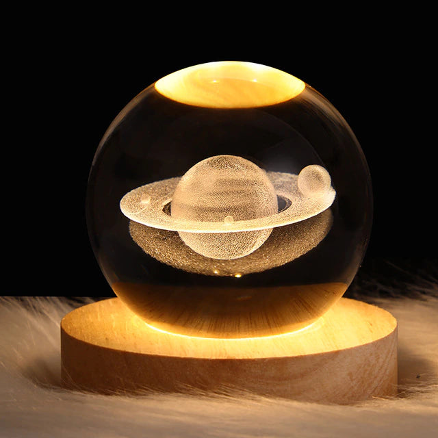 Glowing Planetary Galaxy Astronaut Crystal Ball Night Lights