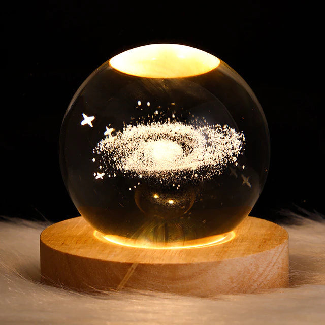 Glowing Planetary Galaxy Astronaut Crystal Ball Night Lights