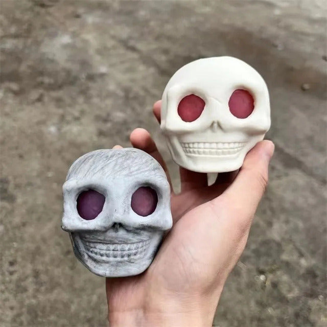 Gothic Squeeze Skull Toys Stress Relief Vent Kneading Decompression Toy