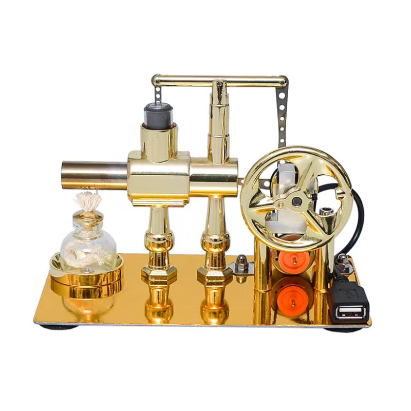 Hot Air Single Cylinder Stirling Engine Generator Physics Popular Science