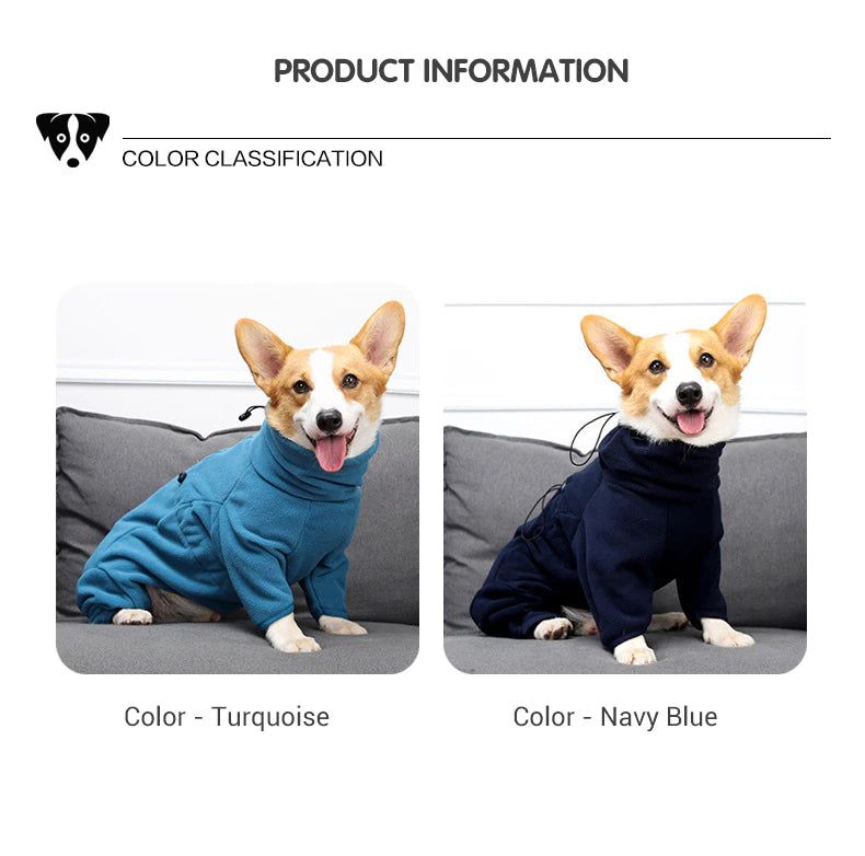 Fleece Dog Clothes Winter Thick Warm Dog Coat