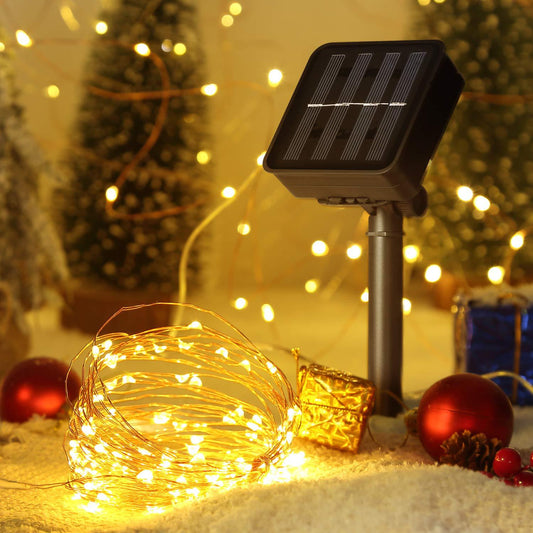 LED Outdoor Solar Lamp String Lights 100/200 LEDs 10m