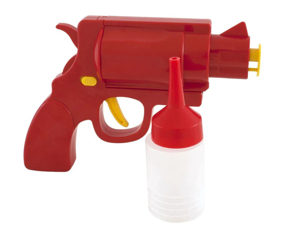 Kitchen Restaurant Condiment Dispenser Bottle, Ketchup Mustard Spice Gun