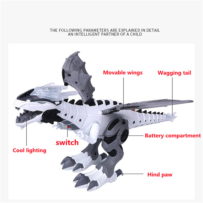 Electric Walking Spray dinosaur Robot