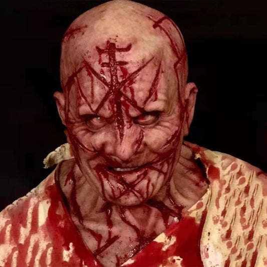 Scary Balds Blood Scar Mask