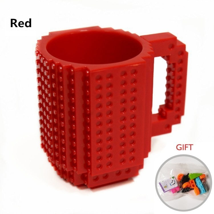 350ml Cup Creative Build-on Brick Mug Cups Drinking Water Holder Building Blocks Design Birthday Gifts