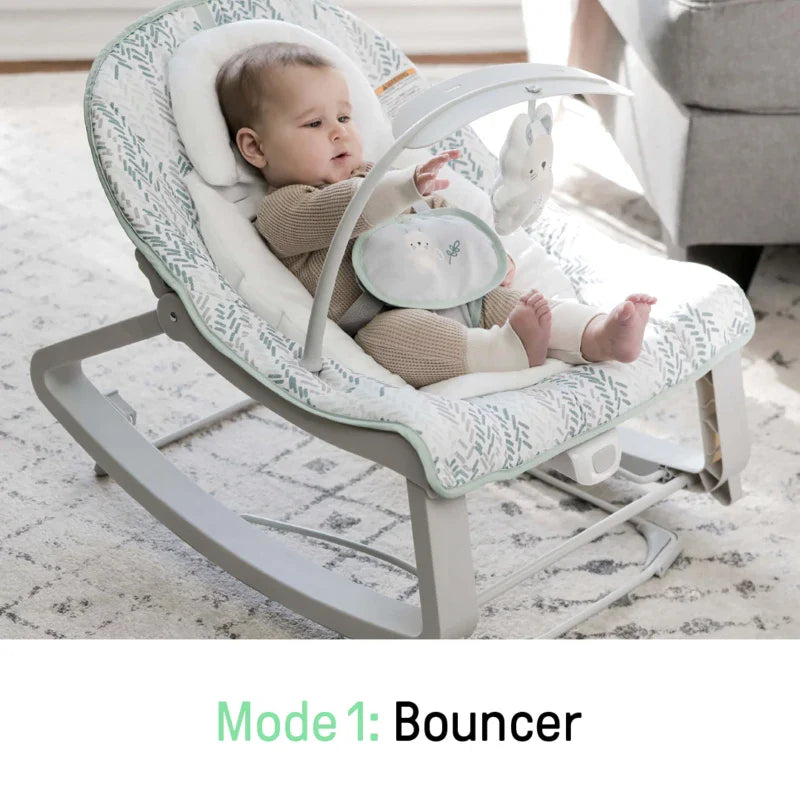 Keep Cozy 3-in-1 Baby Bouncer Seat & Infant To Toddler Rocker Children's Bed