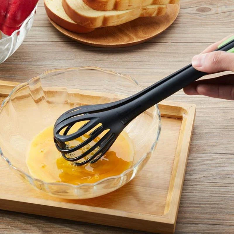 Multifunctional Egg Beater Egg Milk Whisk Pasta Tongs Food Clips Mixer Manual Stirrer Kichen Cream Bake Tool