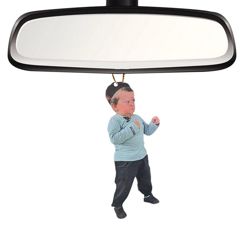 Funny Creative HASBULLA Character Car Rearview Mirror Pendant