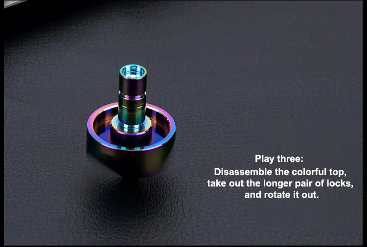 Metal Cube Fingertip Spinner Decompression Spinning Tops