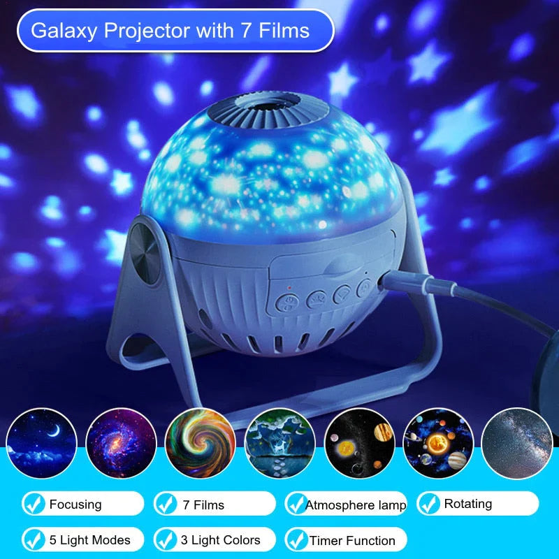 Planetarium Galaxy Night Light Projector 360° Adjustable