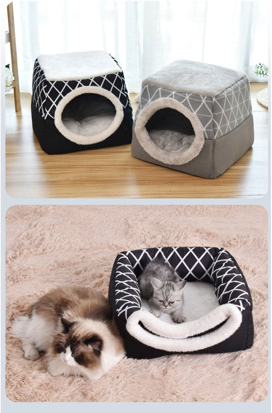 Soft Nest Kennel Pet Bed for Cats Dogs