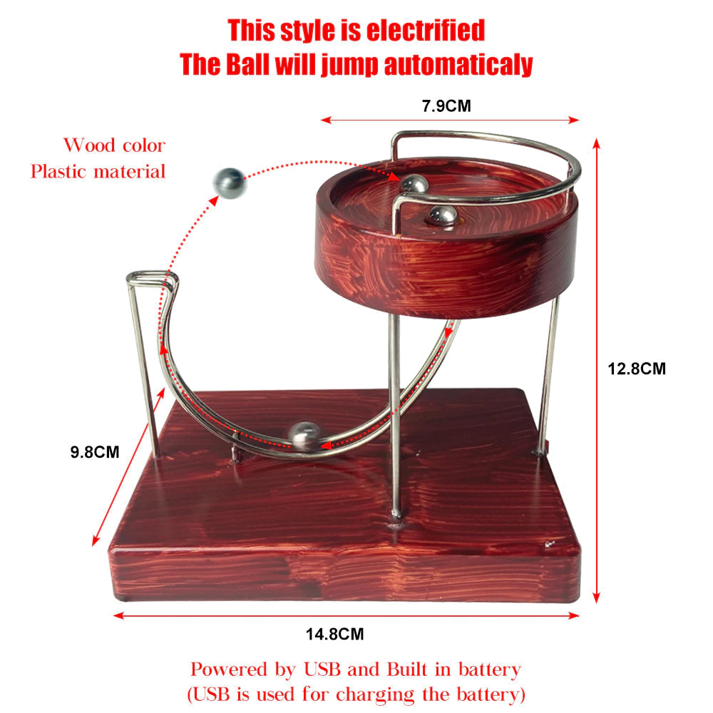 Kinetic Art Perpetual Marble/wood Machine