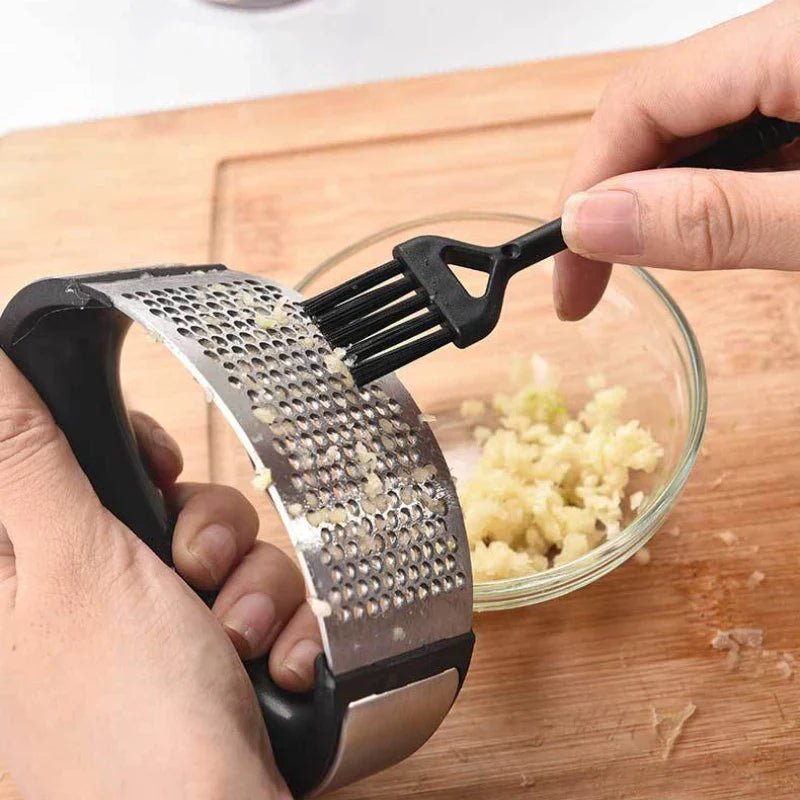 Stainless Steel Garlic Press Crusher Manual Garlic Mincer Chopping