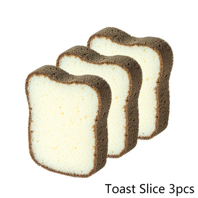 Toast Bread Shape Dish-washing Sponges