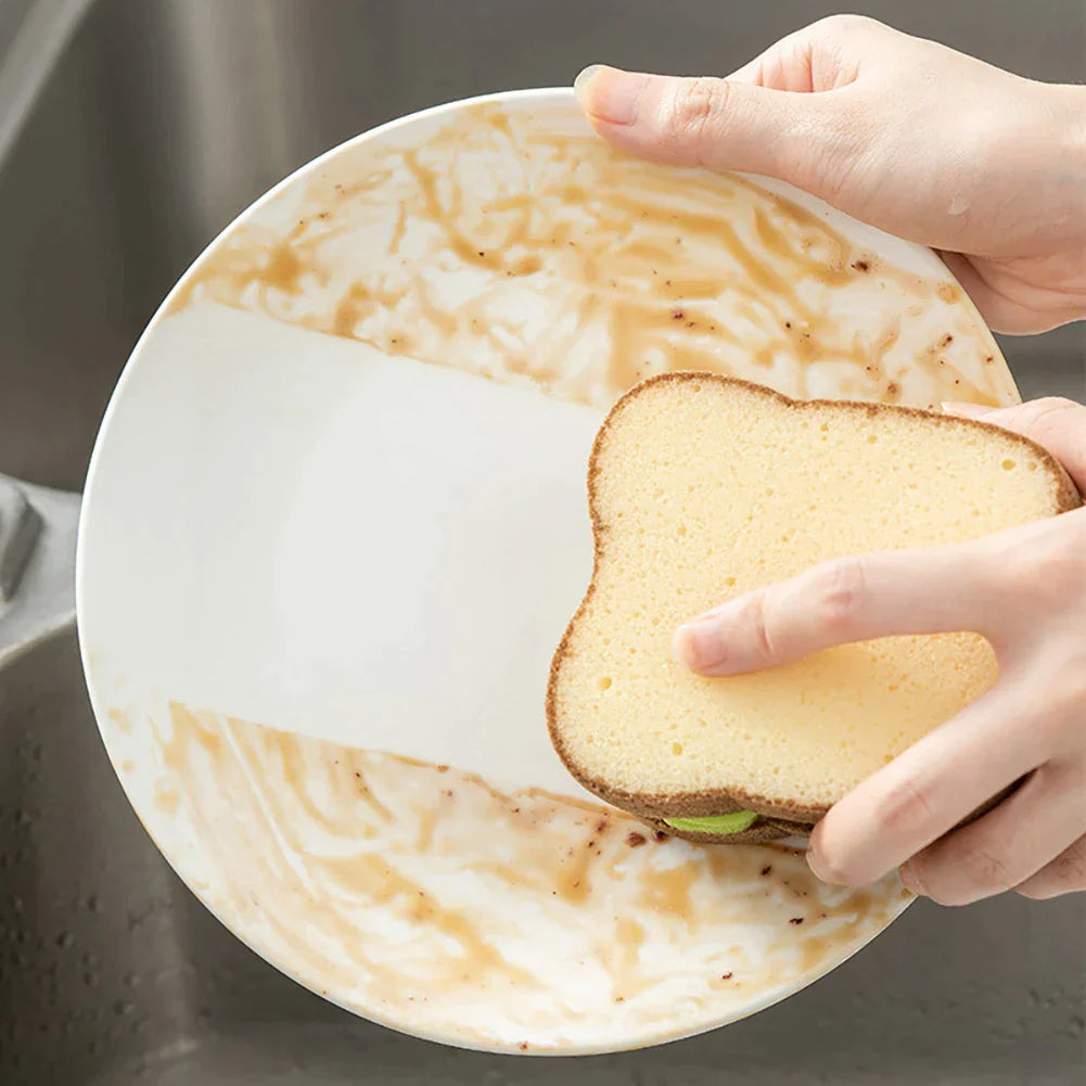 Toast Bread Shape Dish-washing Sponges