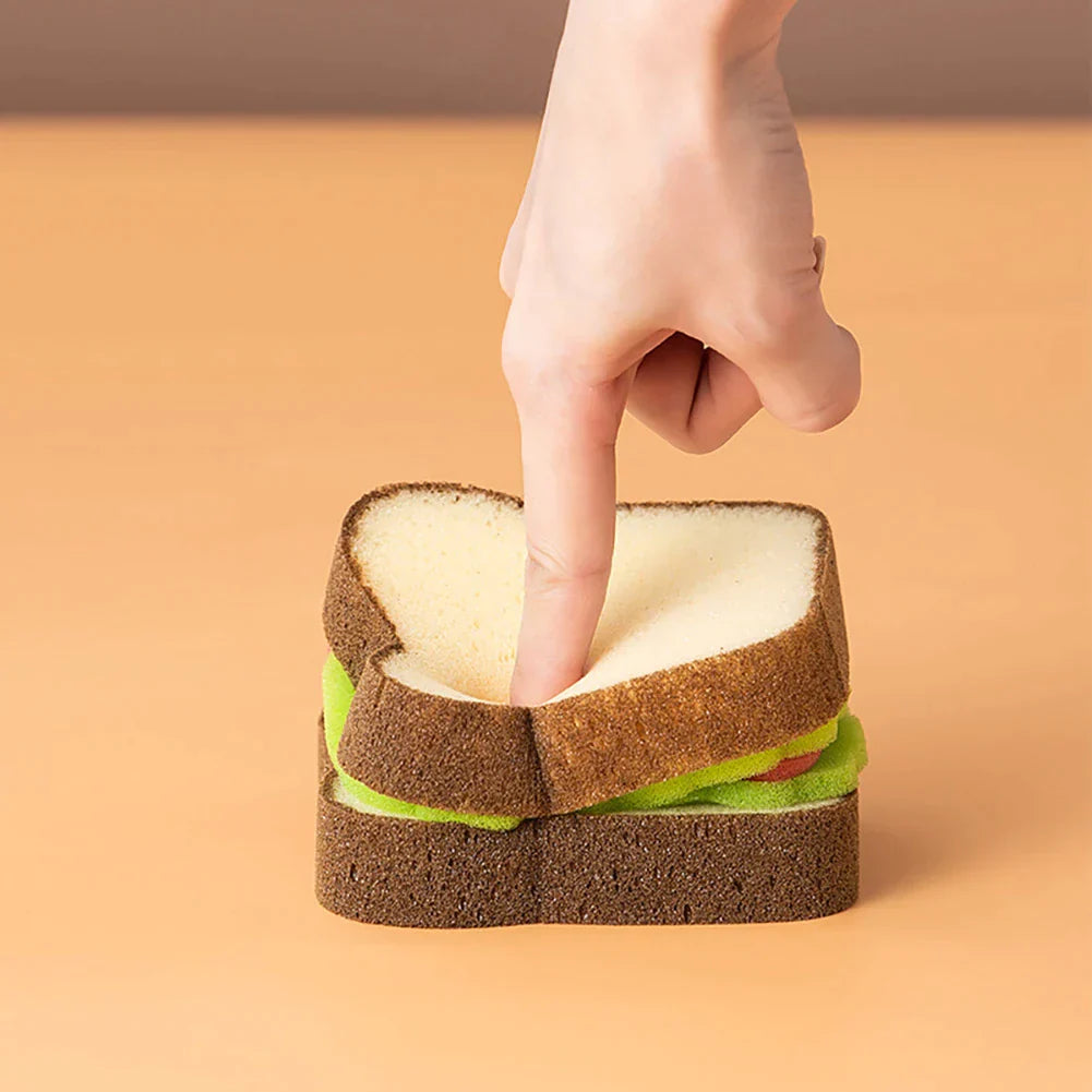 Toast Bread Shape Dish-washing Sponges