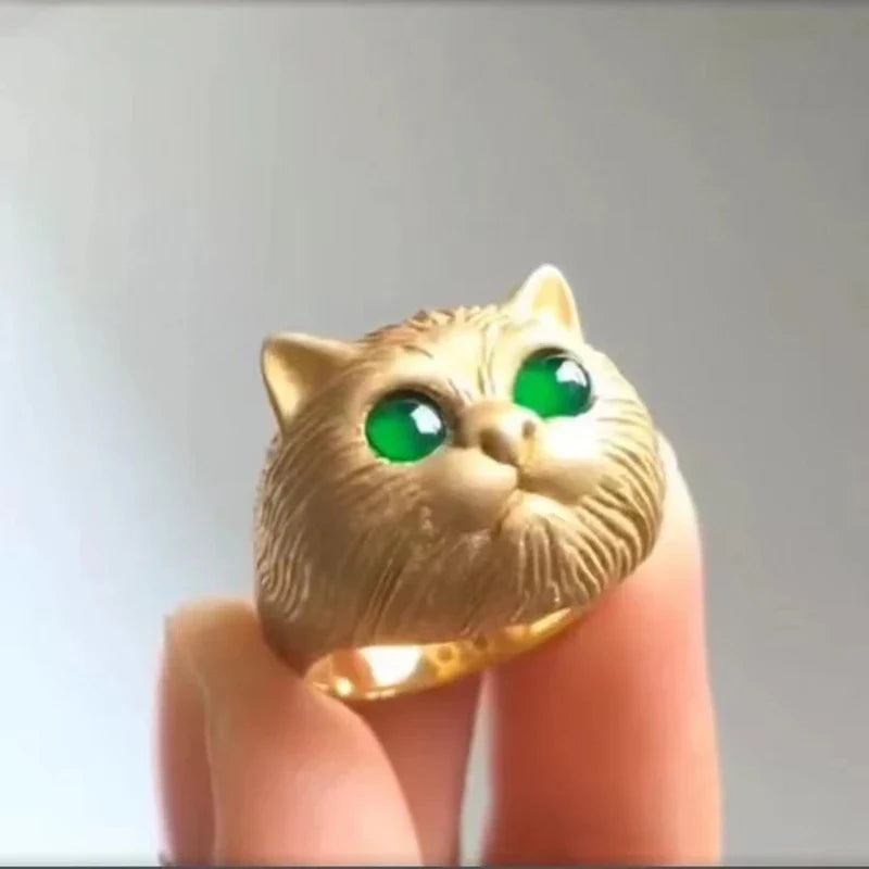 Trend jewelry cat ring women