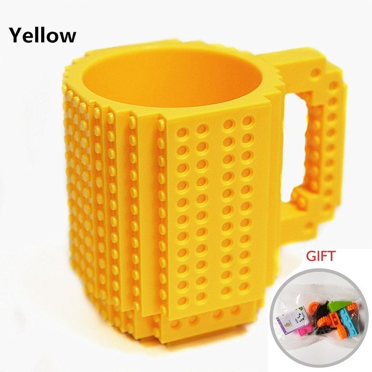 350ml Cup Creative Build-on Brick Mug Cups Drinking Water Holder Building Blocks Design Birthday Gifts