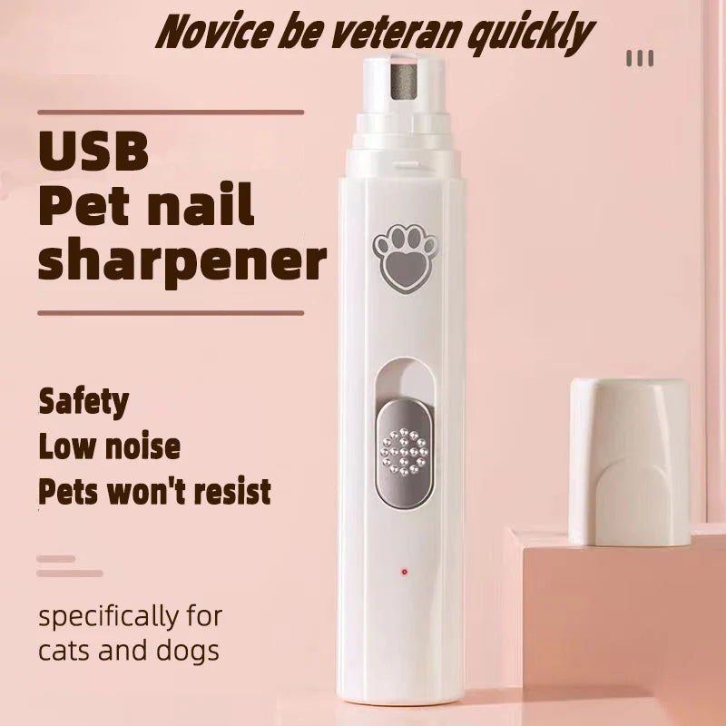 Clipper Led Lighting  Electric Pet Nail Grinder Teeth Cleaning Finger Wipes Dogs Caring Moisturizer Silicone Scrubber Dog Feet Cleaner