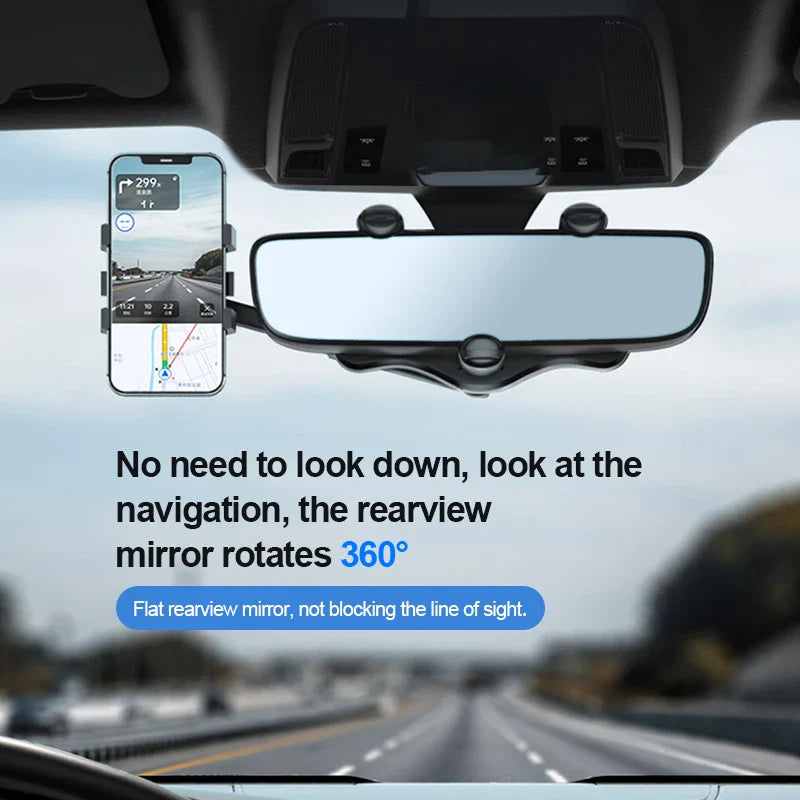 Universal Car Rearview Mirror Phone Holder