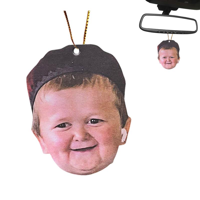 Funny Creative HASBULLA Character Car Rearview Mirror Pendant