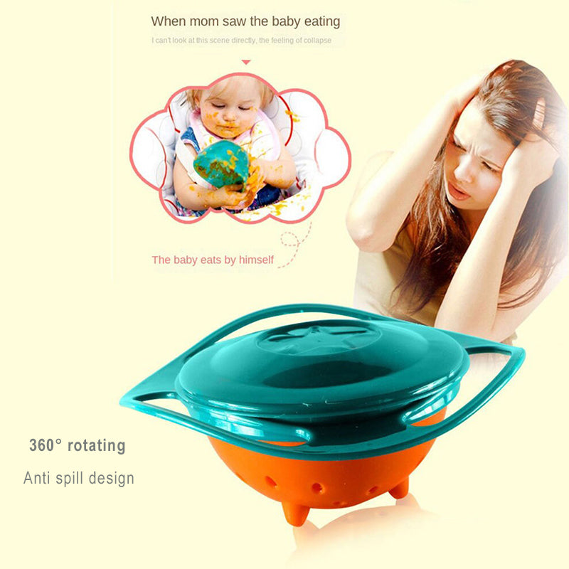 Rotatable Baby Feeding Bowl