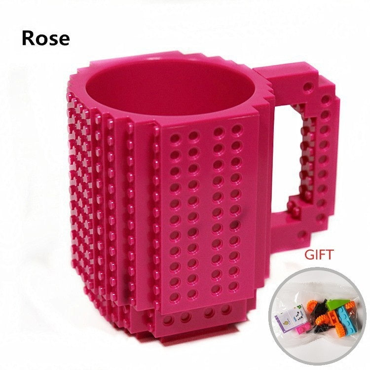 350ml Cup Creative Build-on Brick Mug Cups Drinking Water Holder Building Blocks Design Birthday Gifts