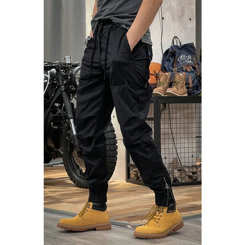 Camo Navy Trousers Man Harem Y2k Tactical Military Cargo