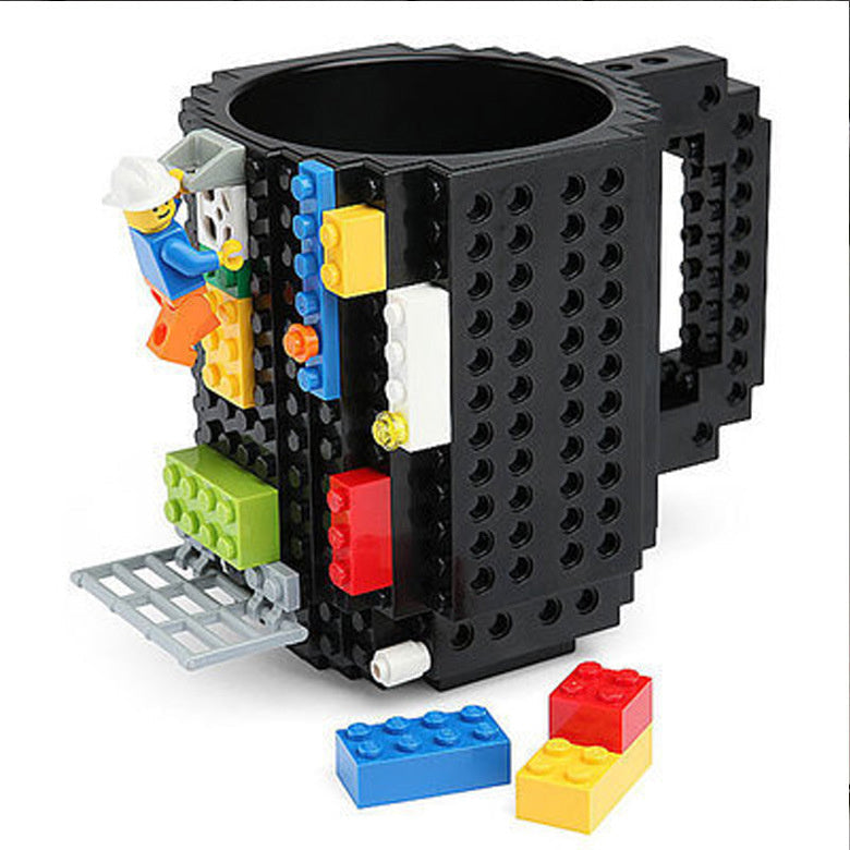 350ml Cup Creative Build-on Brick Mug Cups Drinking Water Holder Building Blocks Design Birthday Gifts