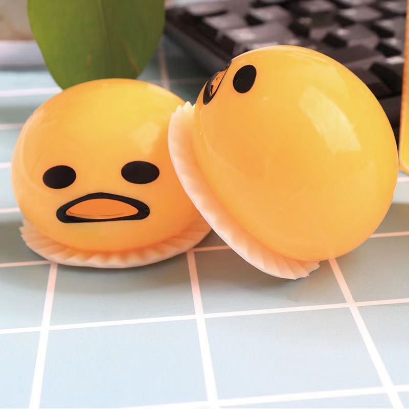 Vomiting Egg Yolk Toys Anti Stress