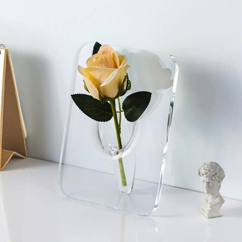 Art Photo Frame Vase Hydroponic Flower Arrangement Decoration