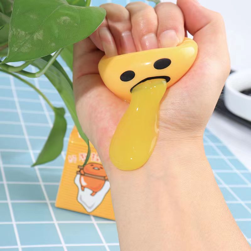 Vomiting Egg Yolk Toys Anti Stress